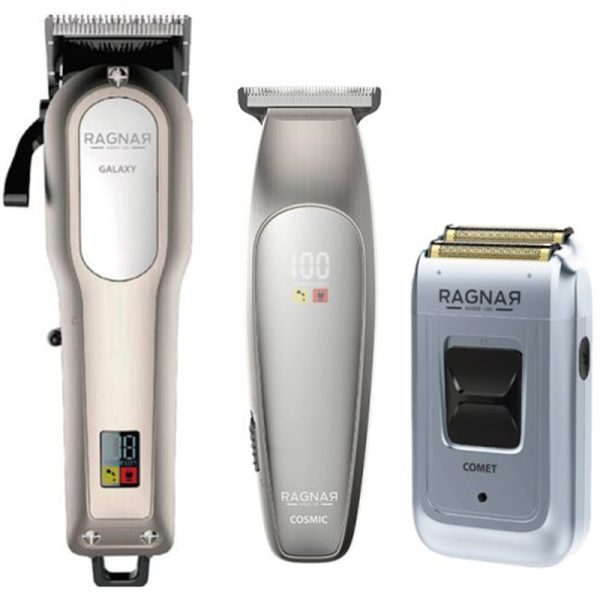 Pack Ragnar Galaxy Clipper + Cosmic Trimmer + Comet Metal Shaver Profesional