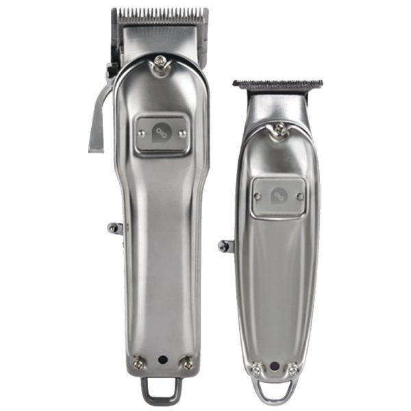 SILVER PACK-00 – Combo Barbería Profesional Clipper + Trimmer