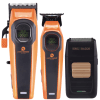 Kit Barbero Perfect Beauty Orbis Beam Clipper + Trimmer + King Razor Shaver Profesional