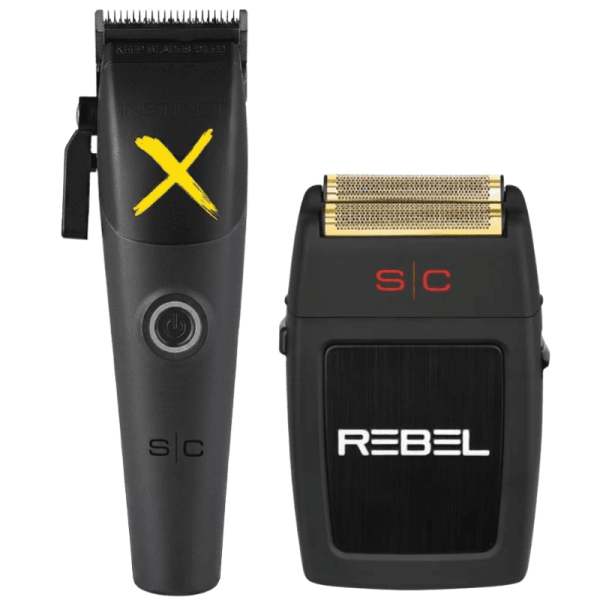Kit Barbero StyleCraft Instinct X Clipper + Rebel Shaver Profesional