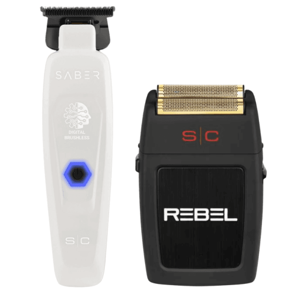 StyleCraft Saber Trimmer Brushless + Rebel Shaver Profesional